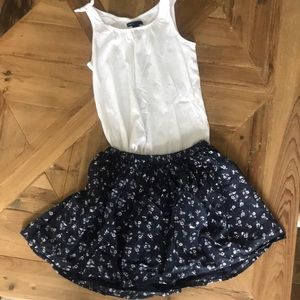 Matching shirt and skirt from GAP kids